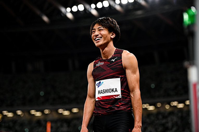 テスト大会で新国立競技場の雰囲気を味わった橋岡優輝。本番ではどんなジャンプを見せるか ／ photograph by Asami Enomoto