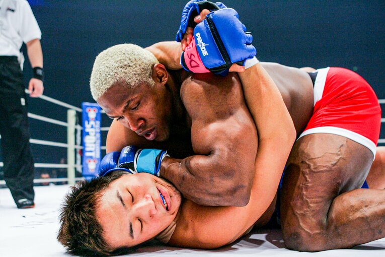 2005年4月、ランデルマンは階級を下げてPRIDEミドル級グランプリに参戦　©Susumu Nagao