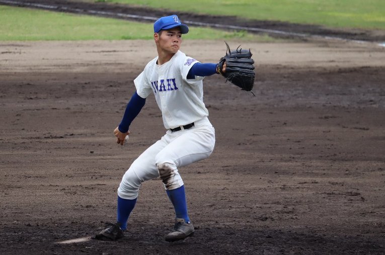磐城高校のエース・佐藤綾哉　©Genki Taguchi