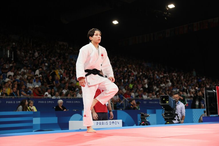 足を気にする仕草が何度かあった出口　©Kaoru Watanabe/JMPA