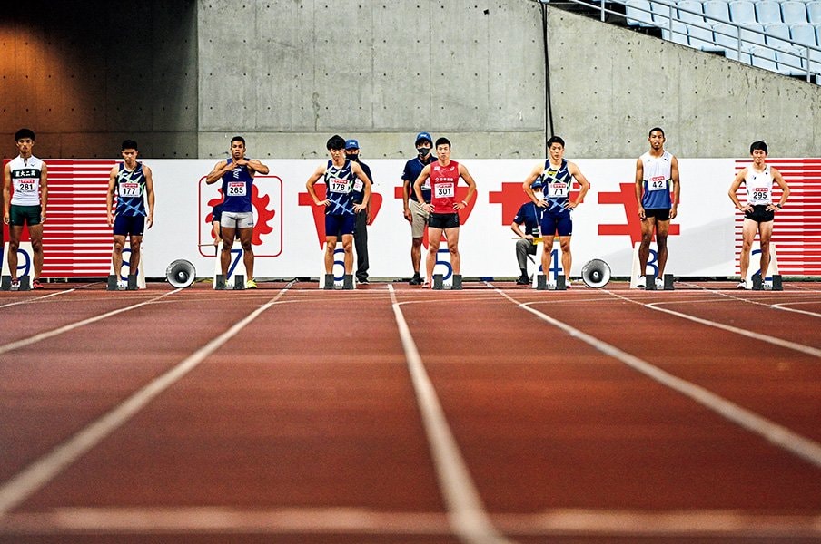 陸上日本選手権男子100m「果てなきデッドヒート」~ドキュメント~<Number Web> photograph by Asami Enomoto