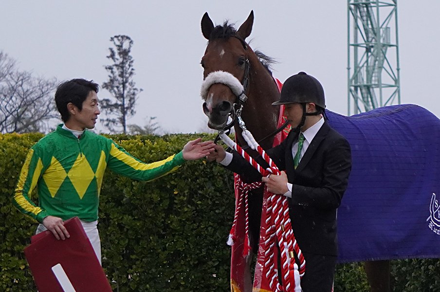 ディープの仔が“ディープ記念”制覇。武豊も認める父似のサトノフラッグ。<Number Web> photograph by Satoshi Hiramatsu