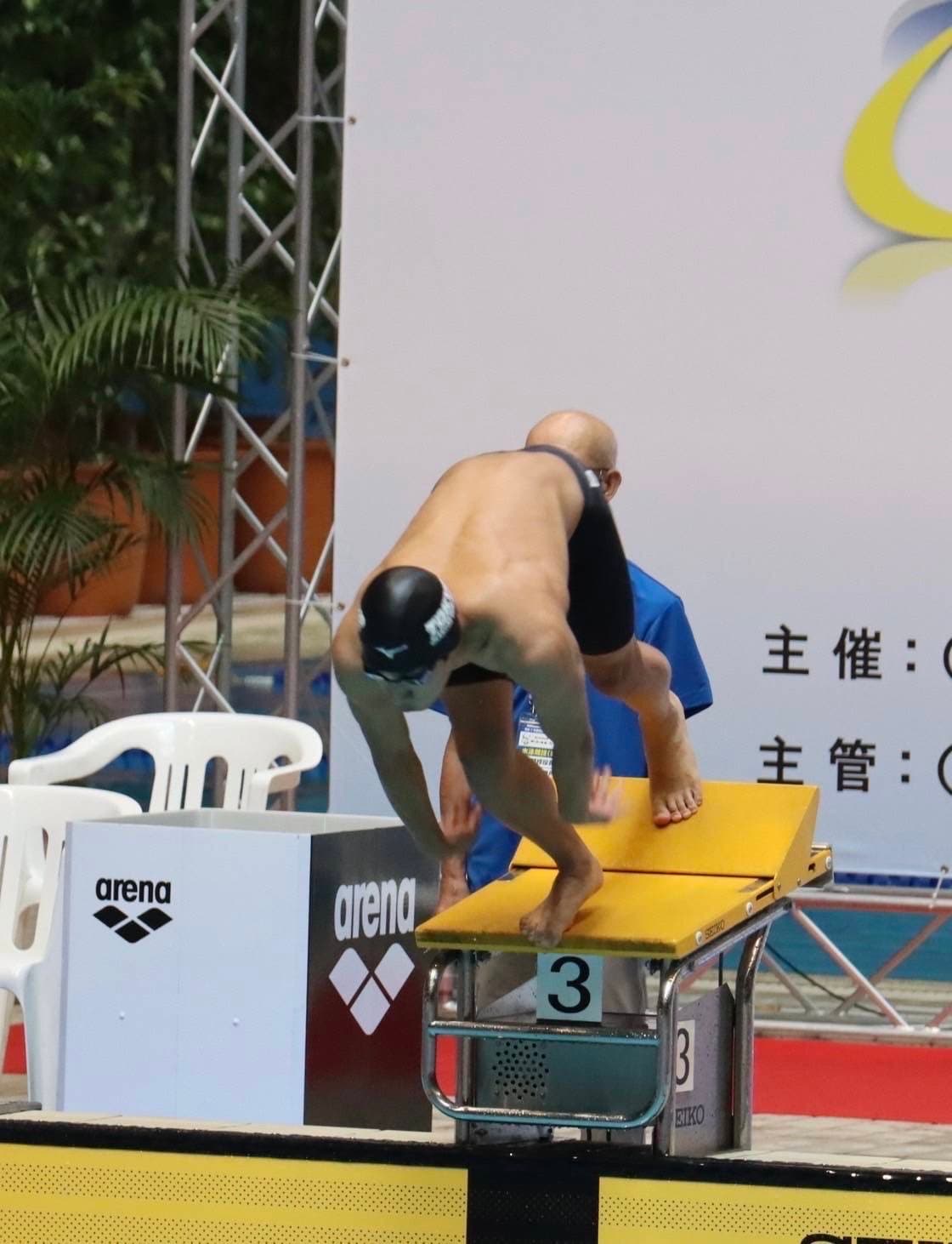 関東大会で圧倒的な泳ぎを見せた滝沢 ※写真はインターハイ/開成高水泳部提供