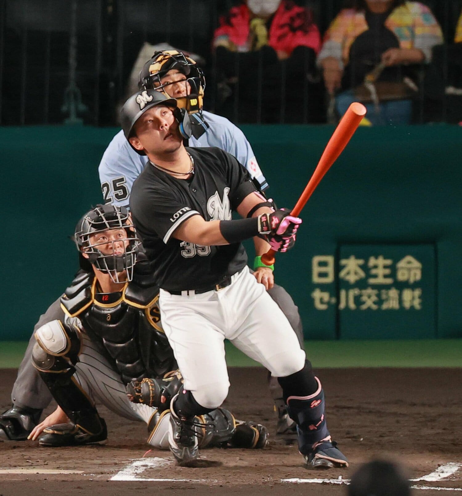 6月3日阪神戦の7回に代打で登場し、ホームランを放った大下誠一郎　©︎Sankei Shimbun