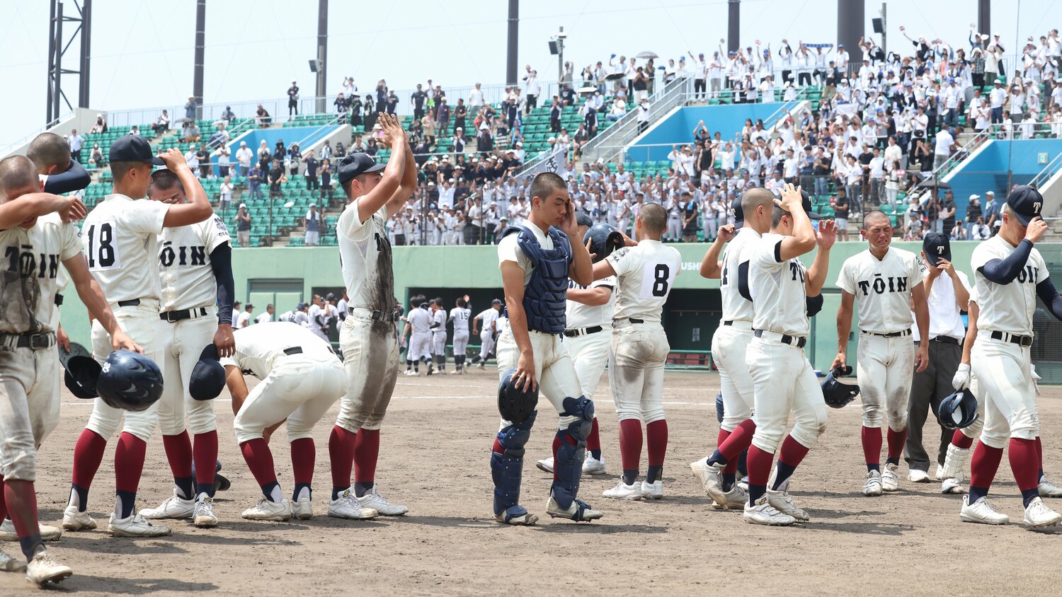 センバツ優勝の大阪桐蔭は大阪大会の4回戦で敗退　©︎JIJI PRESS