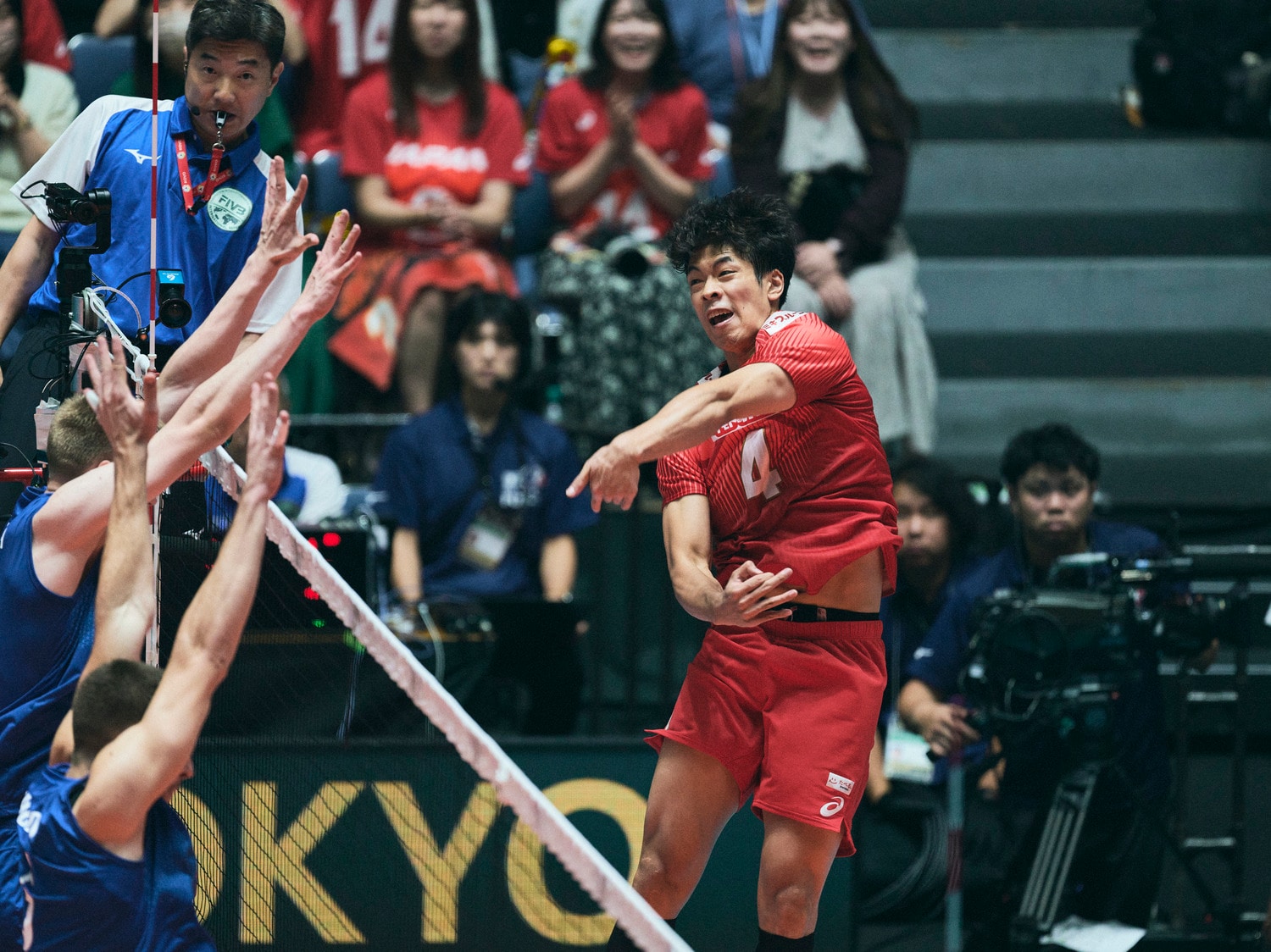 初戦のフィンランド戦では緊張感もあり、思うようなプレーができなかったと振り返った　©︎Yuki Suenaga