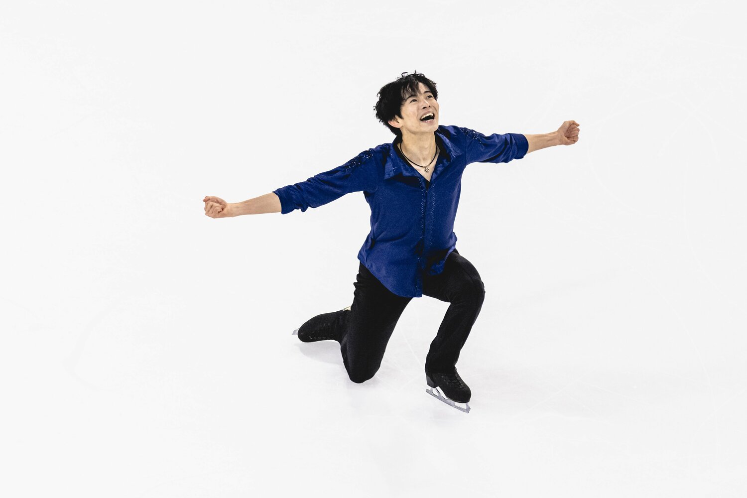 フランス杯SPの演技を行う島田　©Getty Images