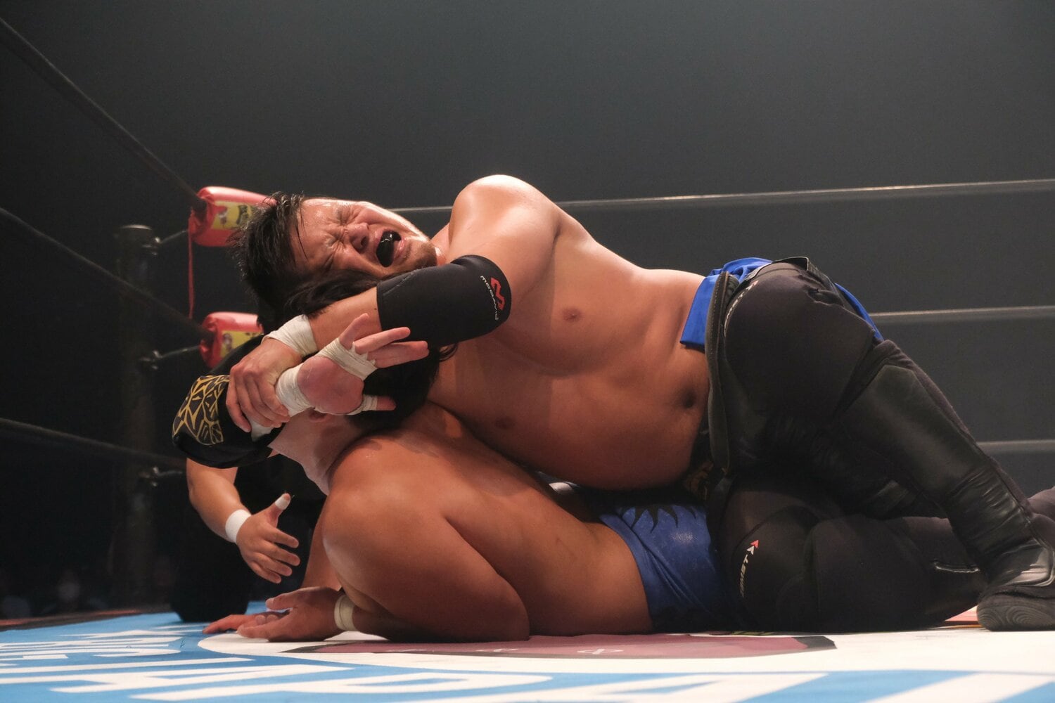 勝負どころで使うSTFは、デビュー戦で闘った蝶野正洋譲り　©Norihiro Hashimoto