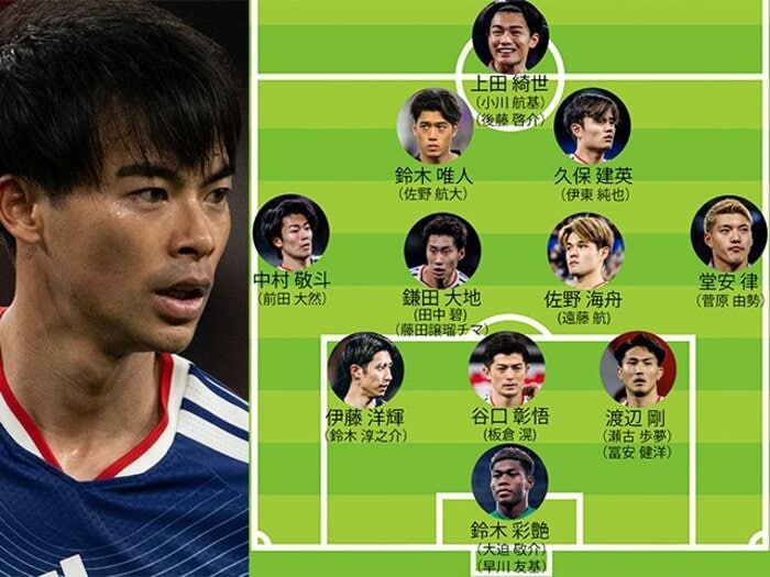 W杯日本代表26人予想「三笘薫が出場絶望」激震報道で代役は…「守田英正復帰の可能性は」「発表3日前スタッフ会議が異例の長さに」事情通記者ズバリ＜Number Web＞ photograph by Getty Images,Kiichi Matsumoto