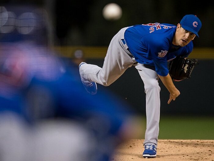 独走カブスと勝率6割5分。メジャー30球団最高の先発投手陣。＜Number Web＞ photograph by Getty Images