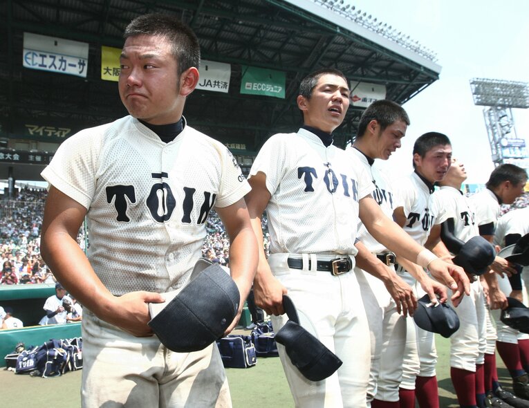 3年夏、明徳に敗れて　©JIJI PRESS