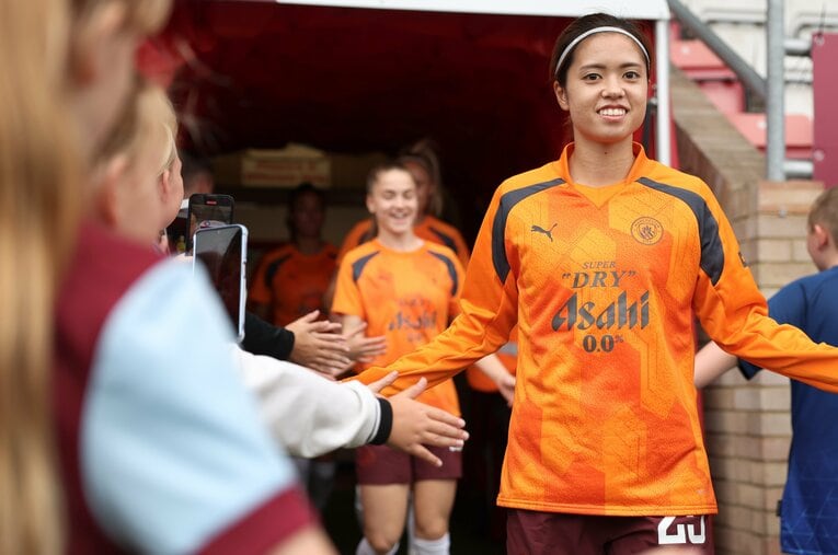 マンチェスター・シティで中核を担う長谷川唯（27歳）。現地ファンからの人気も高い ／ photograph by PA Images/AFLO