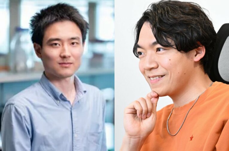 開成クイズ研究部の先輩・後輩として、切磋琢磨した伊沢拓司と青木寛泰 ／ photograph by L)本人提供、R)Keiji Ishikawa