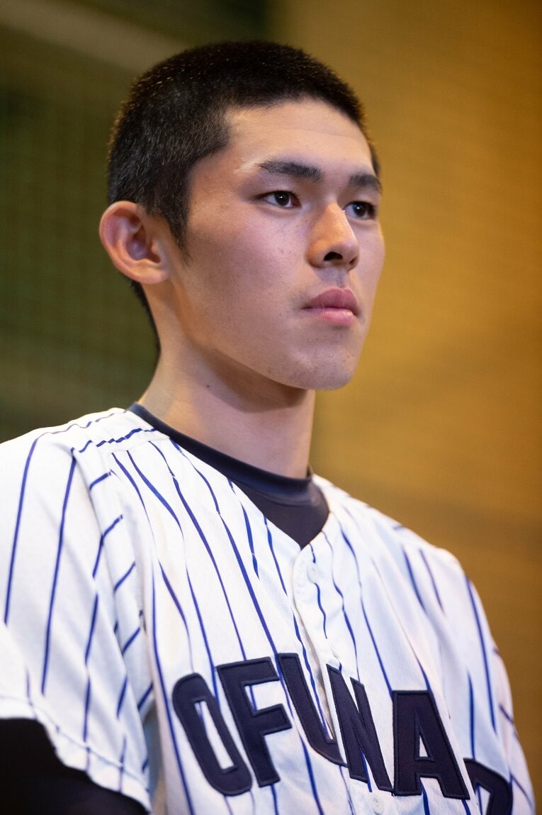 大船渡高校時代の佐々木朗希　©Asami Enomoto