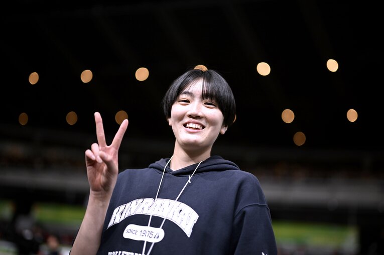 ポジションはミドルブロッカー。大学ではプレーヤーとして日本一を目指す　©︎Hiroyuki Nakamura
