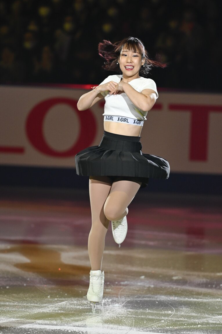 三原舞依のエキシビションでの演技　©Asami Enomoto