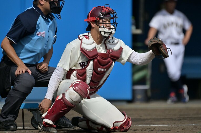 チームの中心選手として文字通り「扇の要」として活躍した印出　©Hideki Sugiyama