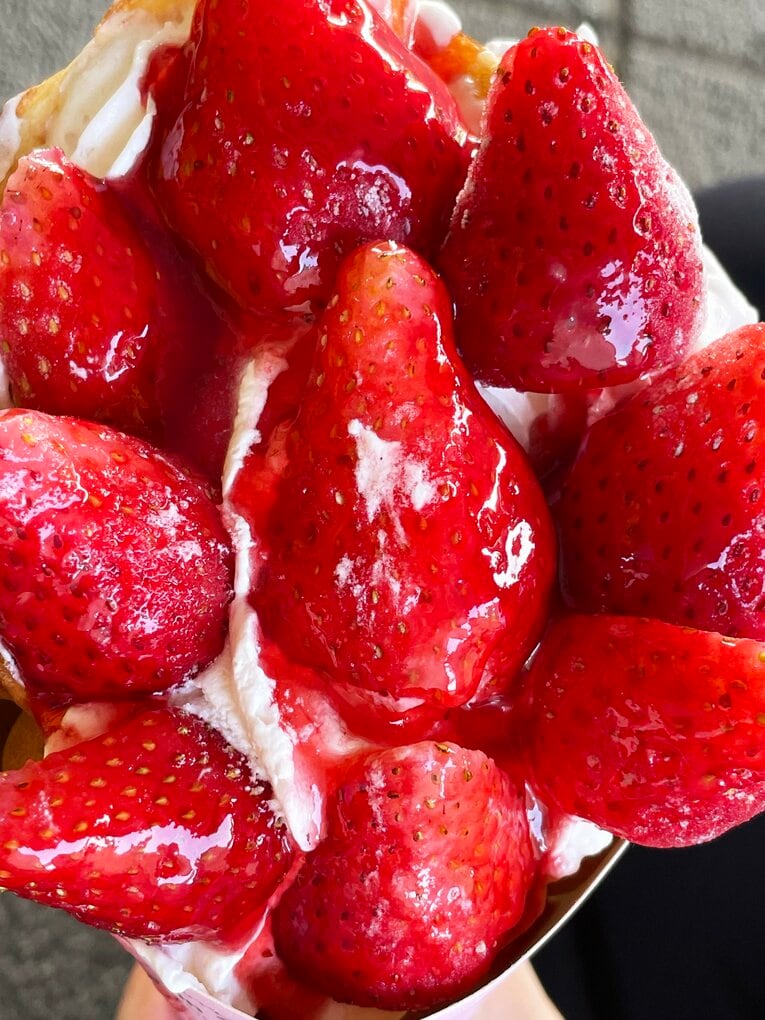 いちごの迫力がスゴい…！