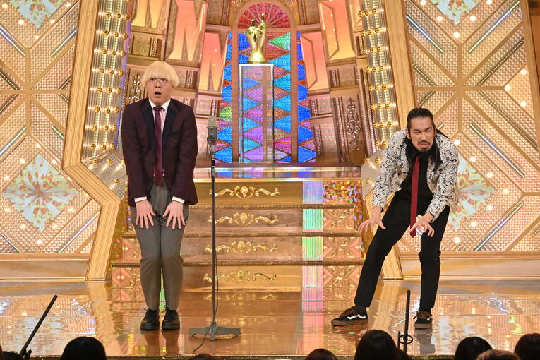 初めて最終決戦に進み、「ピアノがデカすぎるアンジェラ・アキ」のネタをかけた　©M-1グランプリ事務局