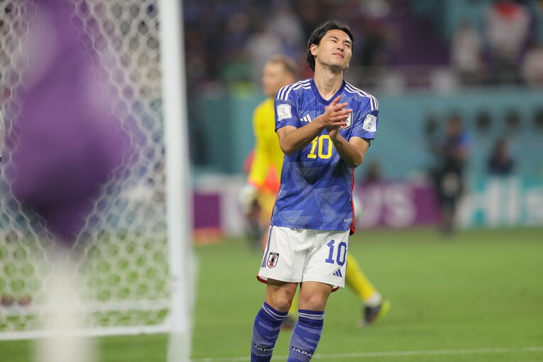 途中出場した南野　©Kaoru Watanabe/JMPA