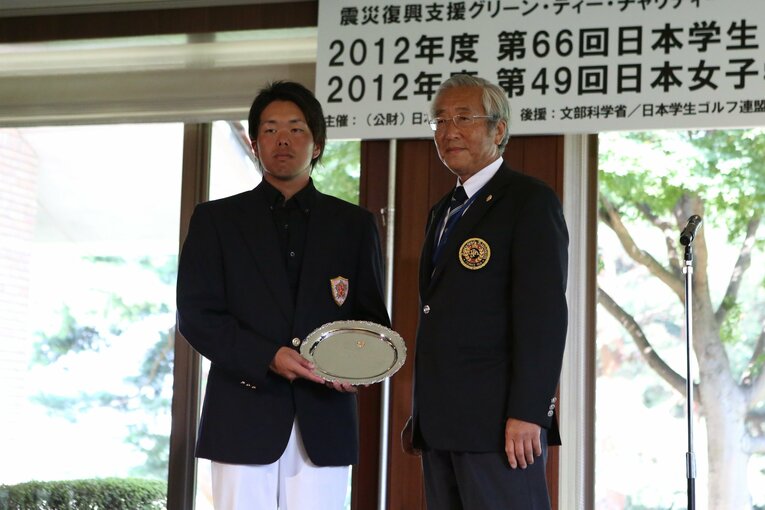 2位入賞を果たしたが、黒宮は松山との間にある大きな差を痛感した（2012年日本学生／提供：日本ゴルフ協会）
