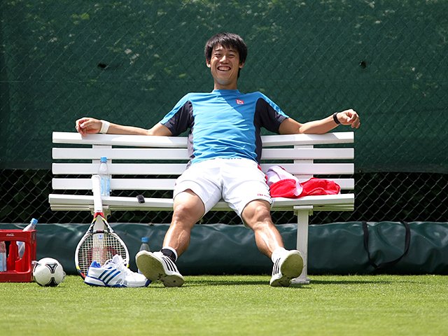 男子プロテニス 錦織圭 全盛期 直筆サインボール Wilson テニスボール