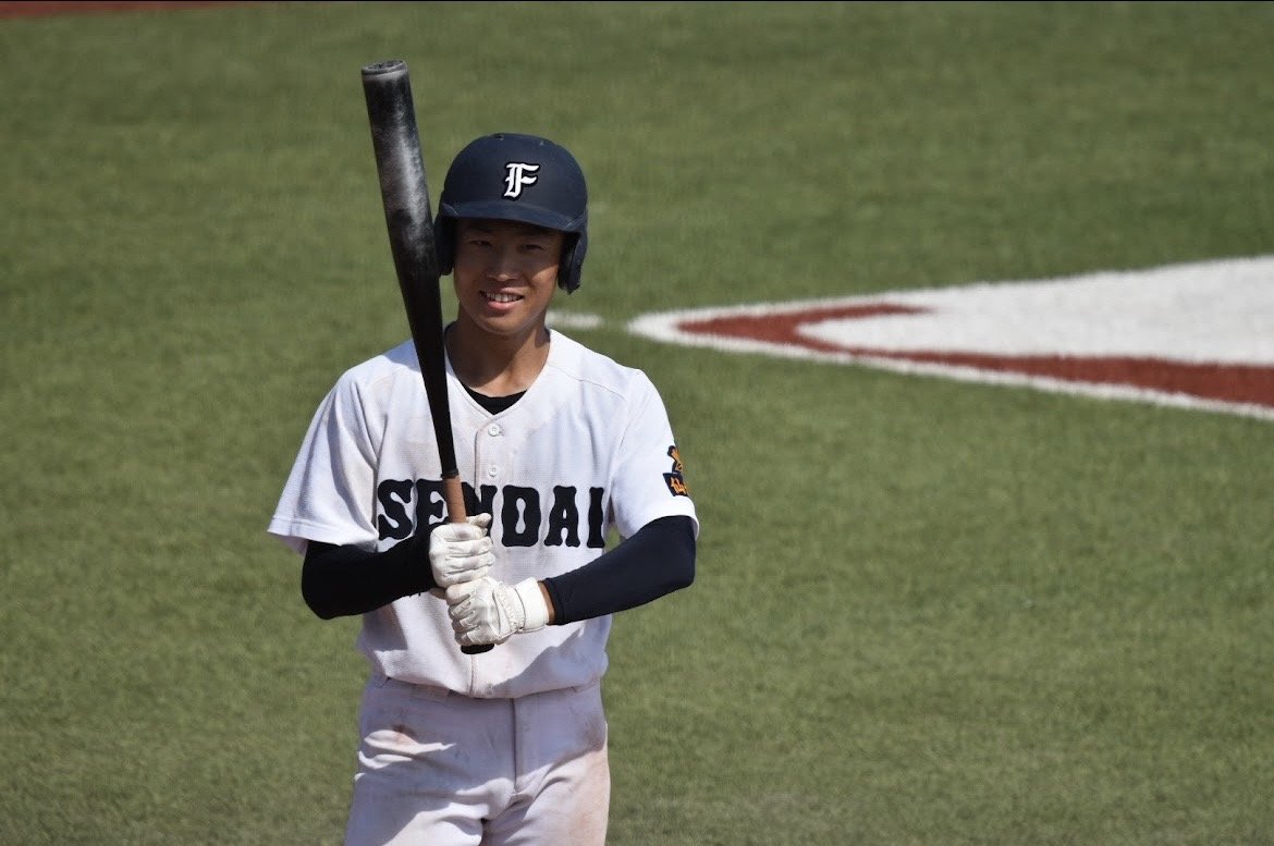 遠方から通っているという島貫/仙台一高野球部提供