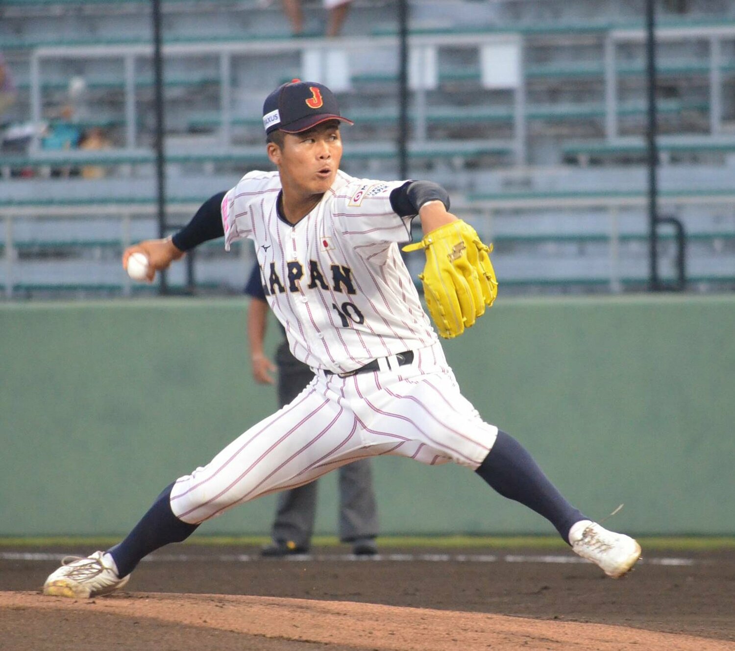 初登板となった南アフリカ戦は5回無失点と好投　©SANKEI SHIMBUN