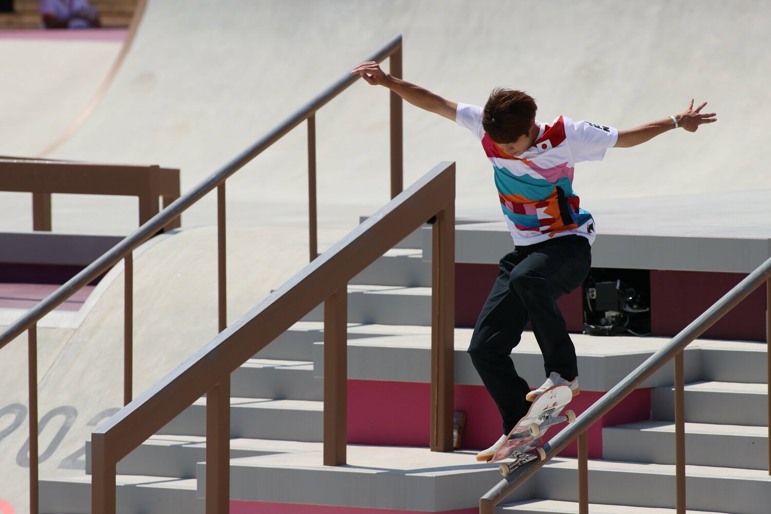 男子ストリート決勝でトリックを決める堀米　©︎Kaoru Watanabe/JMPA