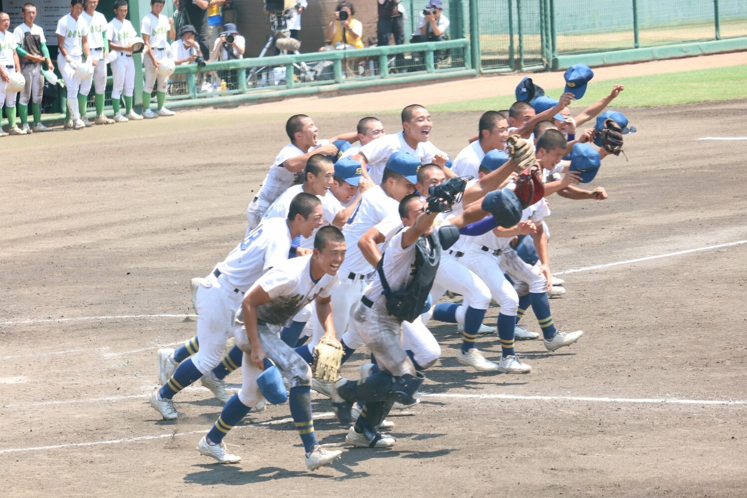 8強入りしたセンバツに続いて夏も4年連続20度目の優勝を遂げた聖光学院。福島ではまさに「絶対王者」だ　©Genki Taguchi