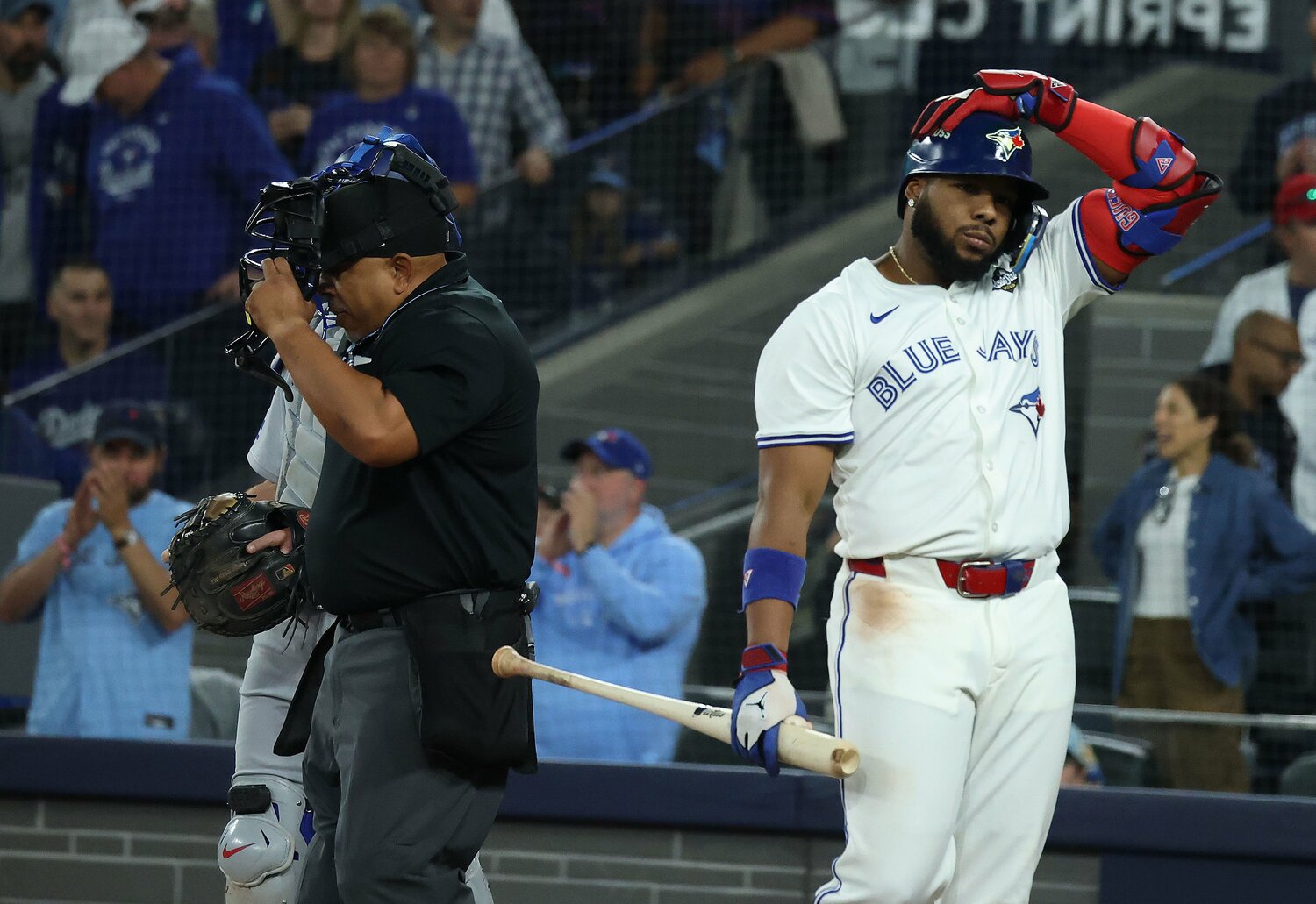 絶好調のゲレーロJr.も要所で抑えて打線の爆発を許さなかった ©Getty Images