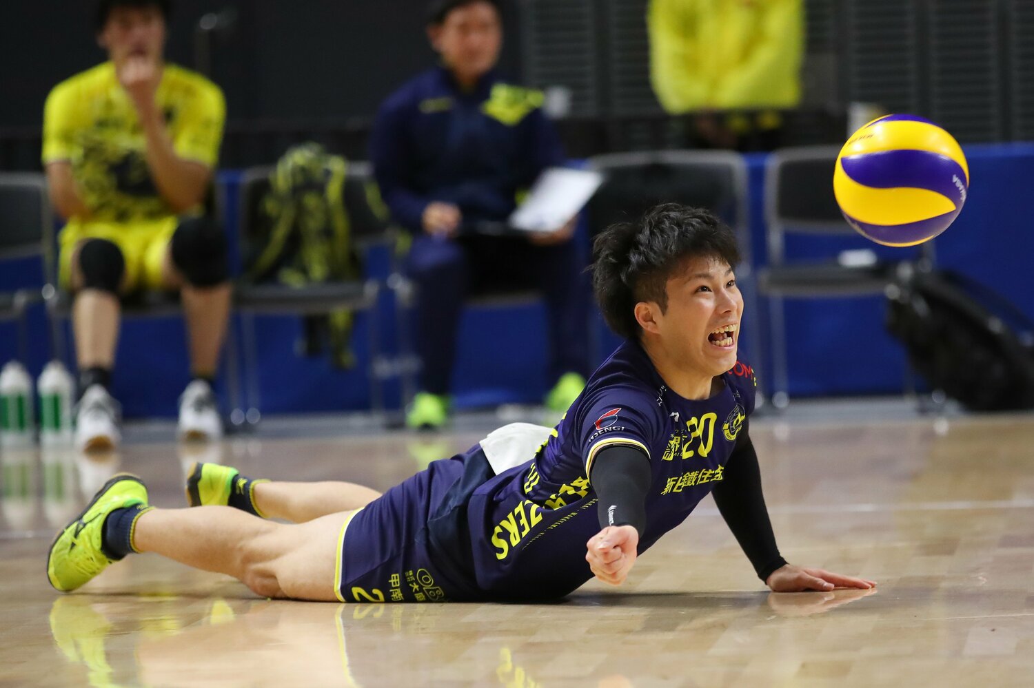 堺ブレイザーズ時代の山本智大（2018年）©︎YUTAKA/AFLO SPORT