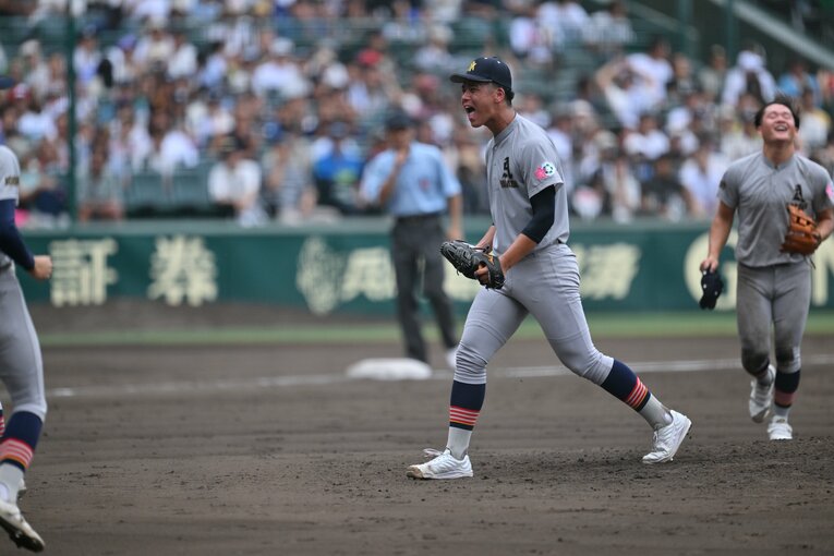 今大会でエースナンバーを背負った関だが、中学時代は決して有名力手ではなかった　©︎Hideki Sugiyama