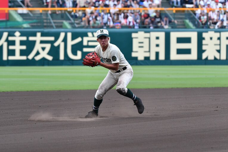 報徳学園時代の小園海斗（2018年ドラ1）　©Hideki Sugiyama