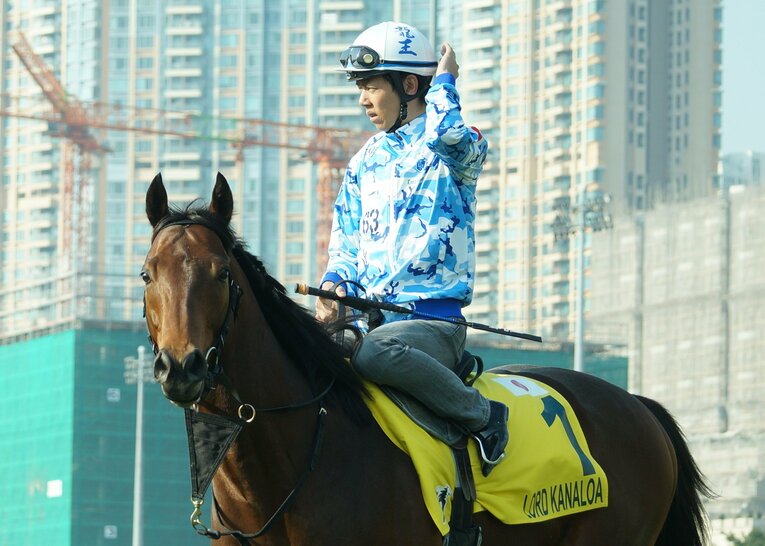 当時調教助手としてロードカナロアに携わった安田翔悟　©Satoshi Hiramatsu