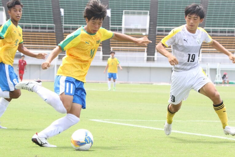 インターハイ準決勝・帝京vs昌平。帝京11番MF山下凜　©︎Takahito Ando