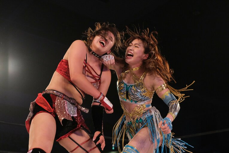 KAIRIの欠場により、上谷のタイトルマッチは急きょひめかとの対戦に