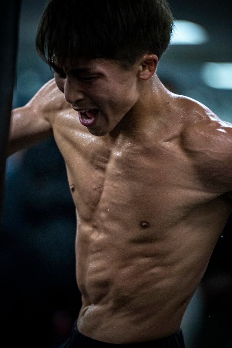 2019年ドネア戦前の公開練習　©Takuya Sugiyama