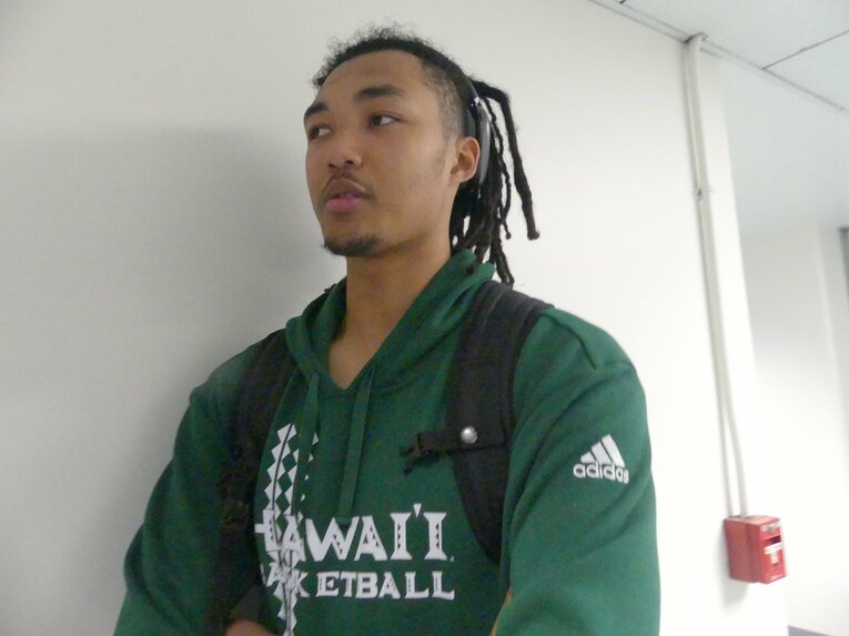 試合後、取材に応じてくれたジェイコブス晶　©︎Yoko Miyaji