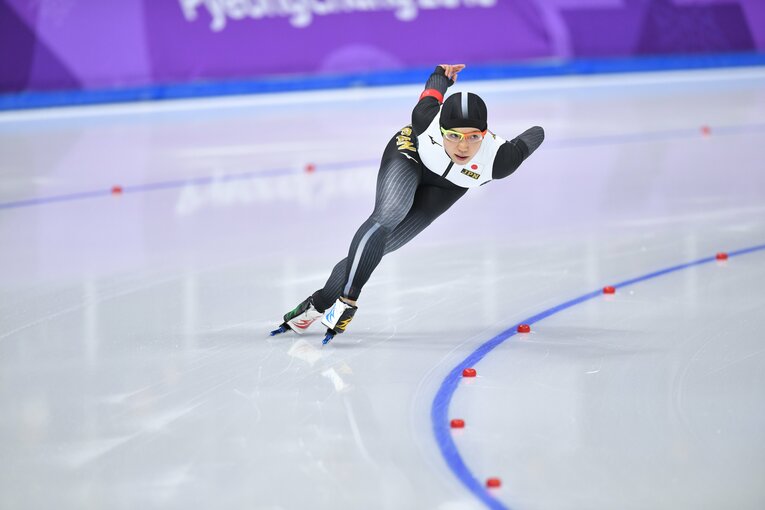 平昌五輪の小平　©JMPA