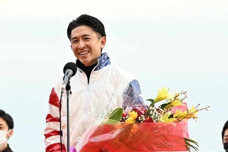 2月19日に東京競馬場で行われたセレモニー　©Keiji Ishikawa