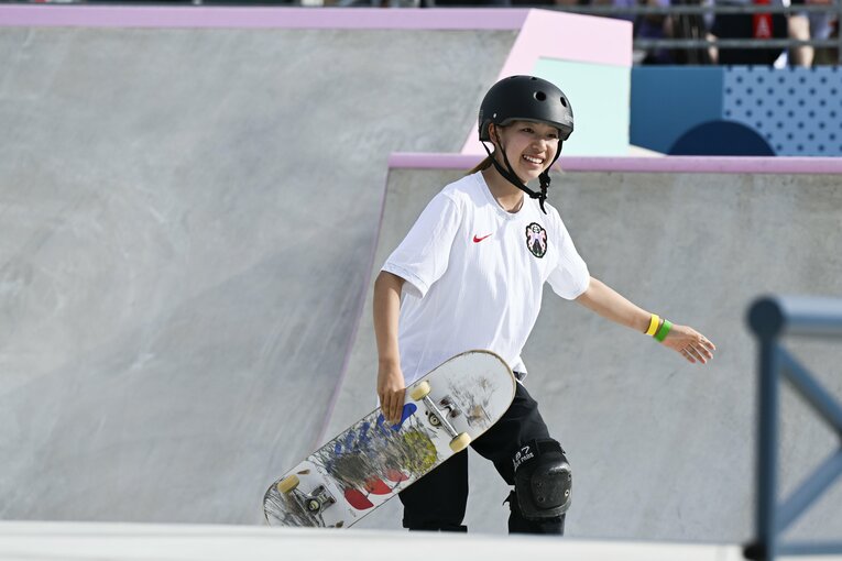 ベストトリック4本目、4位から一気に1位に。この表情【4枚目／全6枚】 ©Asami Enomoto／JMPA