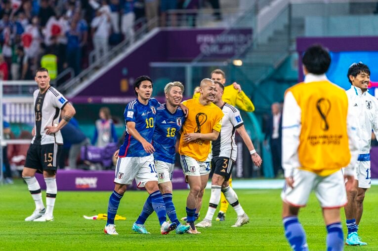 カタールW杯ドイツ戦後　©Takuya Sugiyama/JMPA