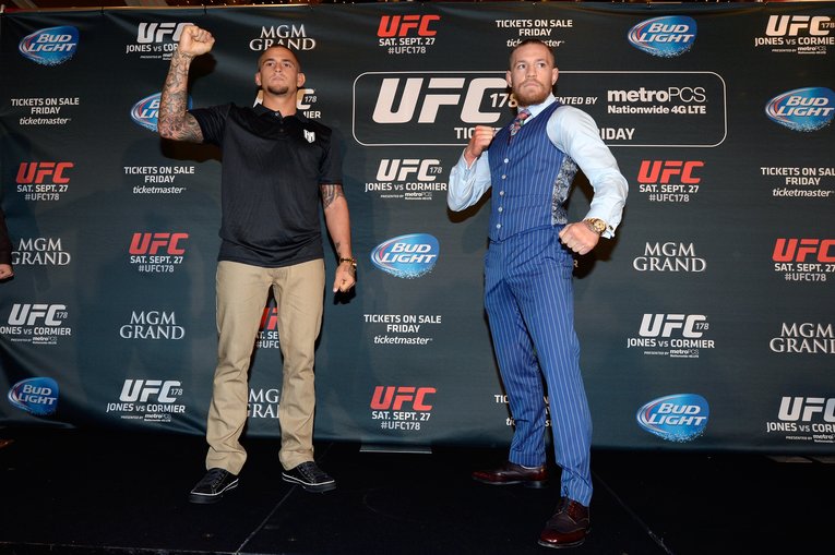 2014年の初対戦時のポワリエとマクレガー