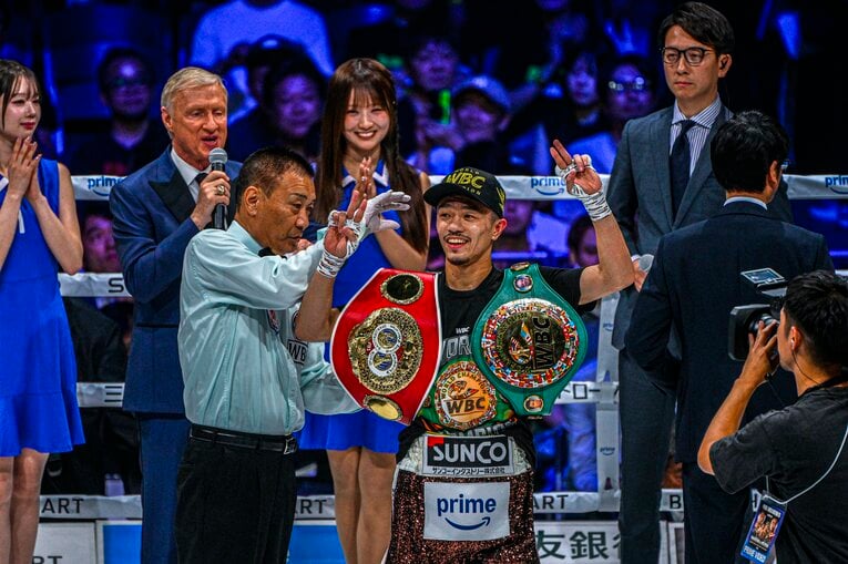 31戦31勝（24KO）のパーフェクトレコードを更新した中谷。果たして井上尚弥との一戦では… ©︎Takuya Sugiyama