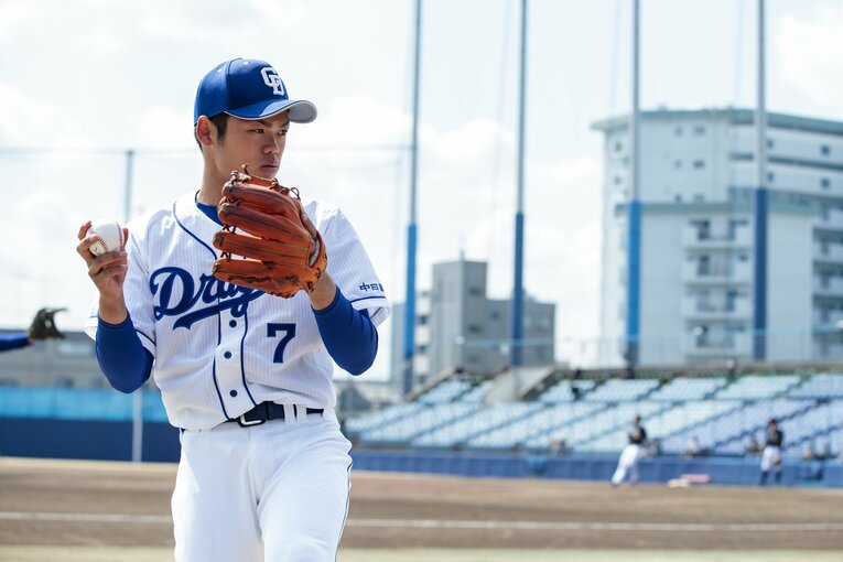 2019年3月、1年目の根尾　©Kiichi Matsumoto