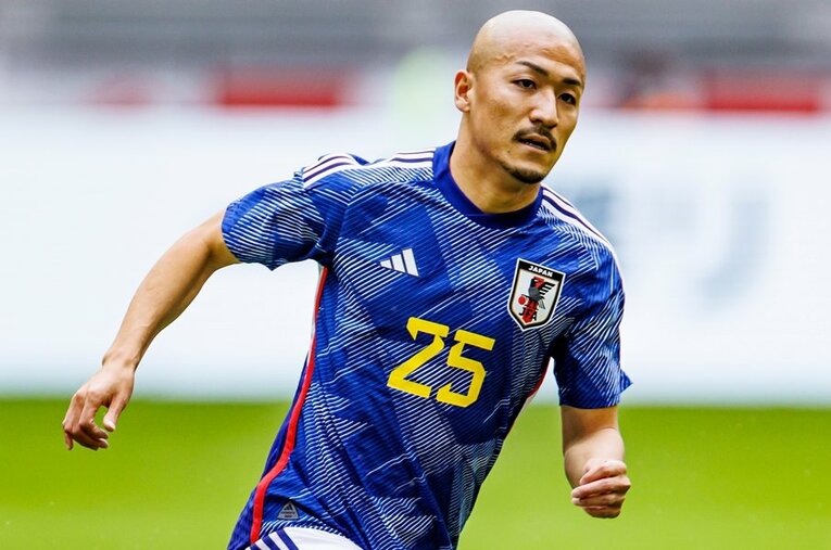 俊足で1トップ先発候補の前田大然。前線からのプレス役としても期待される ／ photograph by Kiichi Matsumoto