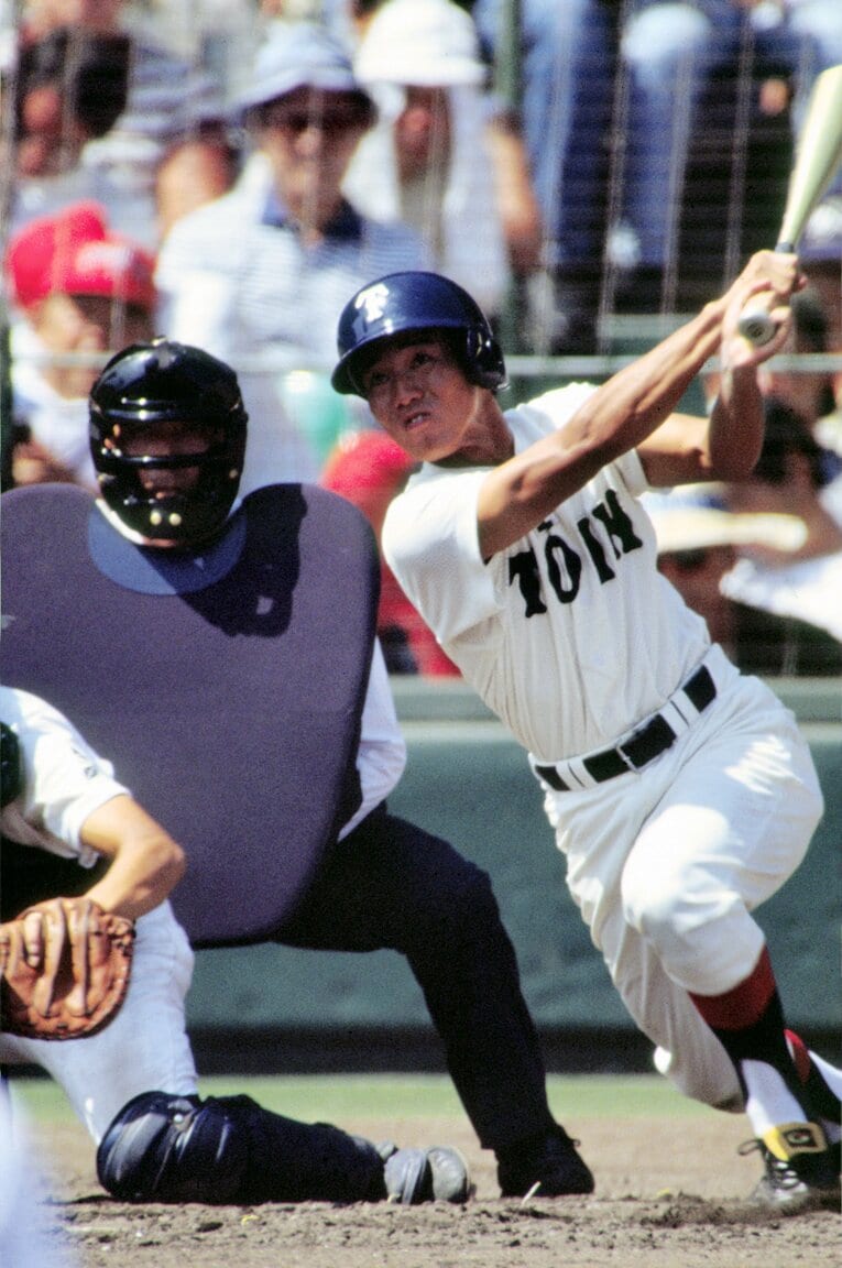 大阪桐蔭時代の萩原誠©Katsuro Okazawa/AFLO