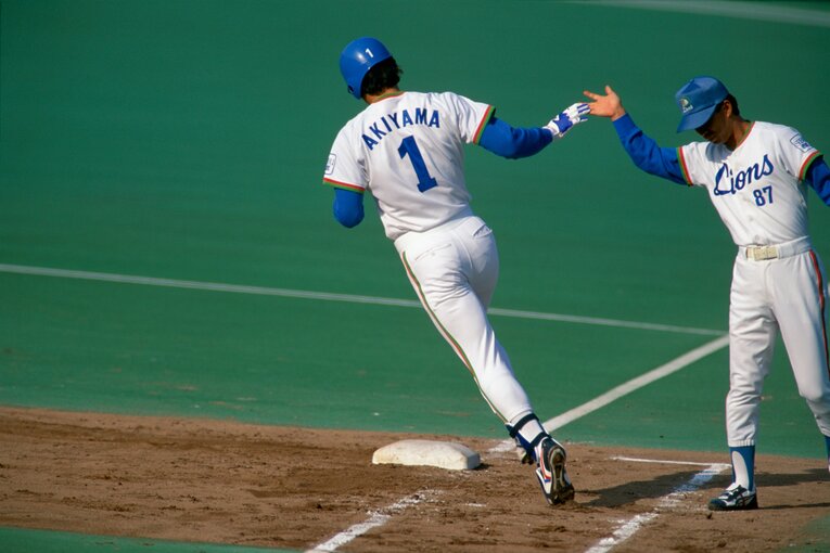 88年の秋山幸二　©Sports Graphic Number