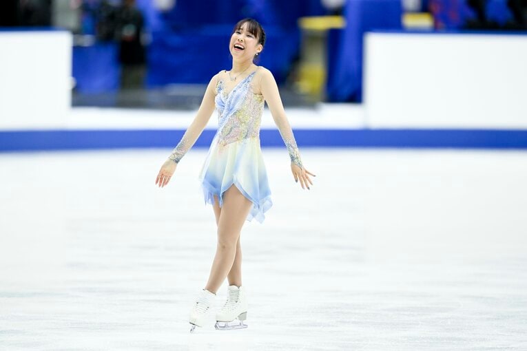 三原舞依のNHK杯フリーの演技　©Asami Enomoto